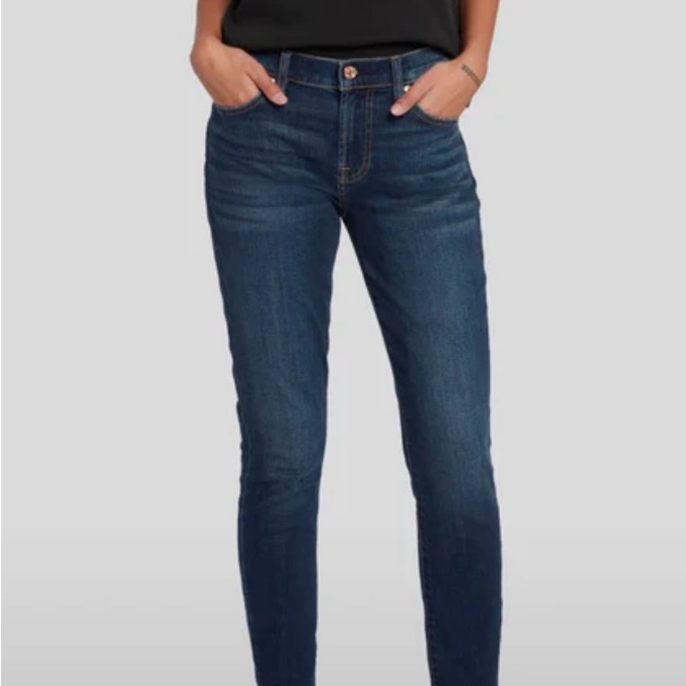 7 for all Mankind B(AIR) Authentic The Ankle Skinny Denim Jeans Size 28
